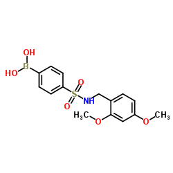 (4-(N-(2,4-二甲氧苄基)氨磺酰)苯基)硼酸图片