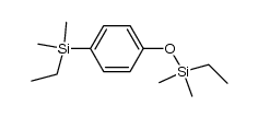 ethyl-[4-(ethyl-dimethyl-silanyloxy)-phenyl]-dimethyl-silane结构式