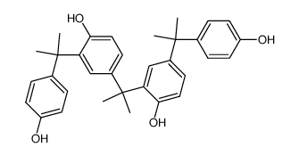 2-(2-(4-hydroxy-3-(2-(4-hydroxyphenyl)propan-2-yl)phenyl)propan-2-yl)-4-(2-(4-hydroxyphenyl)propan-2-yl)phenol结构式