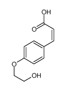 3-[4-(2-HYDROXY-ETHOXY)-PHENYL]-ACRYLIC ACID structure