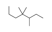 3,4,4-trimethylheptane Structure