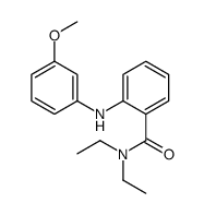 N,N-diethyl-2-(3-methoxyanilino)benzamide Structure