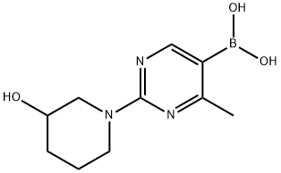 4-Methyl-2-(3-hydroxypiperidino)pyrimidine-5-boronic acid图片