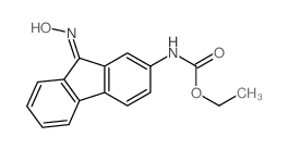 Fluorene-2-carbamicacid, 9-oxo-, ethyl ester, 9-oxime (8CI) structure