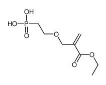 2-(2-ethoxycarbonylprop-2-enoxy)ethylphosphonic acid Structure