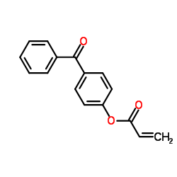 4-丙烯酰氧基二苯甲酮结构式