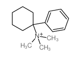 Cyclohexanaminium,N,N,N-trimethyl-1-phenyl-, iodide (1:1) Structure