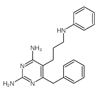 2,4-Pyrimidinediamine,5-[3-(phenylamino)propyl]-6-(phenylmethyl)-结构式