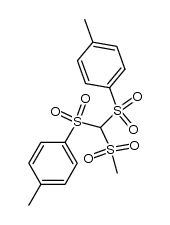 Methansulfon-bis-[4-tolyl-sulfon]-methan结构式