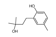 3-(2-hydroxy-5-methylphenyl)-1,1-dimethylpropan-1-ol结构式