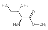 Methyl L-isoleucinate Structure