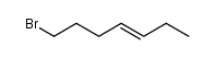 (E)-1-bromo-hept-4-ene结构式