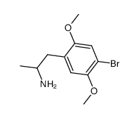 2,5-dimethoxy-4-bromamphetamine结构式