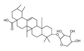 (1S,2R,4aS,6aR,6aS,6bR,8aR,10S,12aR,14bS)-1,2,6a,6b,9,9,12a-heptamethyl-10-[(2R,3R,4S,5S)-3,4,5-trihydroxyoxan-2-yl]oxy-2,3,4,5,6,6a,7,8,8a,10,11,12,13,14b-tetradecahydro-1H-picene-4a-carboxylic acid Structure