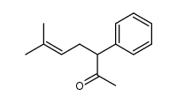 6-methyl-3-phenylhept-5-en-2-one Structure