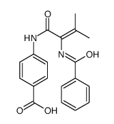 Benzoic acid, 4-[[2-(benzoylamino)-3-methyl-1-oxo-2-butenyl]amino]- (9CI) Structure