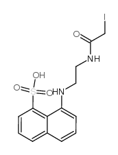 8-[2-[(2-iodoacetyl)amino]ethylamino]naphthalene-1-sulfonic acid Structure