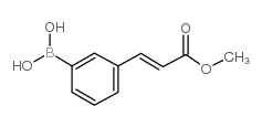 (3-(3-METHOXY-3-OXOPROP-1-EN-1-YL)PHENYL)BORONIC ACID Structure