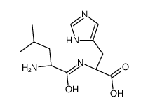 (2R)-2-[[(2S)-2-amino-4-methylpentanoyl]amino]-3-(1H-imidazol-5-yl)propanoic acid结构式