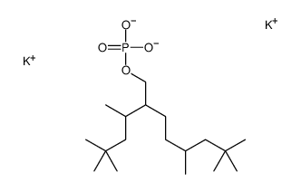 1-Octanol, 5,7,7-trimethyl-2-(1,3,3-trimethylbutyl)-, phosphate, potassium salt structure