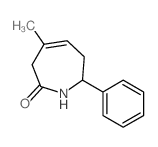 2H-Azepin-2-one,1,3,6,7-tetrahydro-4-methyl-7-phenyl-结构式