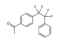 1-[4-(1,1,2,2-tetrafluoro-2-phenylethyl)phenyl]ethanone结构式