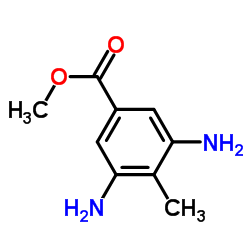 Methyl3,5-diamino-4-methylbenzoate structure