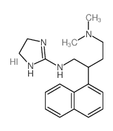 1,4-Butanediamine,N1-(4,5-dihydro-1H-imidazol-2-yl)-N4,N4-dimethyl-2-(1-naphthalenyl)-,hydriodide (1:1) Structure