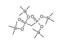 methylenebisphosphonic acid tetrakis(trimethylsilyl) ester Structure