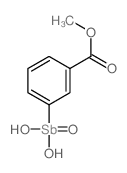 Methyl 3-(dihydroxy(oxido)stibino)benzoate结构式