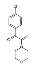 1-(4-chlorophenyl)-2-morpholino-2-thioxoethan-1-one结构式