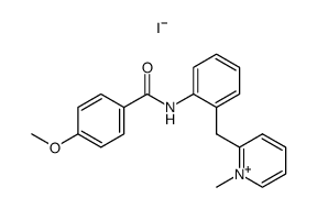 2-[2-(p-methoxybenzamido)benzyl]-1-methylpyridinium iodide Structure