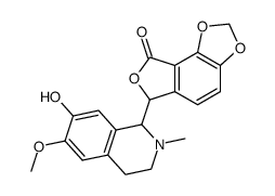 (R)-6-((R)-7-hydroxy-6-methoxy-2-methyl-1,2,3,4-tetrahydro-isoquinolin-1-yl)-6H-furo[3',4':3,4]benzo[1,2-d][1,3]dioxol-8-one结构式