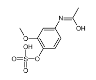 (4-acetamido-2-methoxyphenyl) hydrogen sulfate结构式