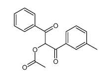 [1-(3-methylphenyl)-1,3-dioxo-3-phenylpropan-2-yl] acetate Structure