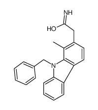 2-(9-benzyl-1-methylcarbazol-2-yl)acetamide结构式