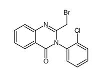 2-(bromomethyl)-3-(2-chlorophenyl)quinazolin-4-one Structure