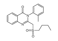 2-(butylsulfonylmethyl)-3-(2-methylphenyl)quinazolin-4-one Structure