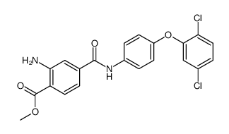 2-Amino-N-[4-(2,5-dichloro-phenoxy)-phenyl]-terephthalamic acid methyl ester结构式