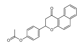 [4-(1-oxo-2,3-dihydrobenzo[f]chromen-3-yl)phenyl] acetate Structure