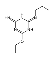 6-ethoxy-2-N-propyl-1,3,5-triazine-2,4-diamine结构式