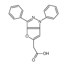 2-(1,3-diphenylfuro[3,2-c]pyrazol-5-yl)acetic acid Structure