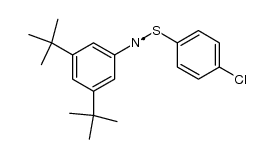 N-(4-Chlorophenylthio)-3,5-di-tert-butylphenylaminyl结构式