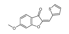 6-methoxy-2-(thiophen-2-ylmethylidene)-1-benzofuran-3-one Structure