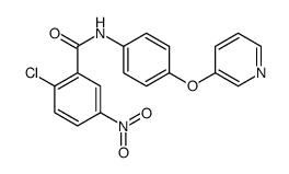 2-chloro-5-nitro-N-(4-pyridin-3-yloxyphenyl)benzamide Structure