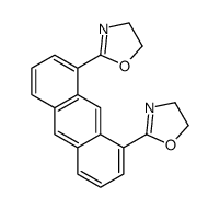 2-[8-(4,5-dihydro-1,3-oxazol-2-yl)anthracen-1-yl]-4,5-dihydro-1,3-oxazole结构式