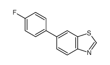 6-(4-fluorophenyl)-1,3-benzothiazole Structure