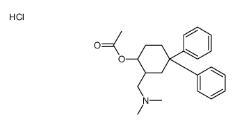 [2-[(dimethylamino)methyl]-4,4-diphenylcyclohexyl] acetate,hydrochloride Structure