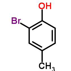 2-溴-4-甲基苯酚结构式