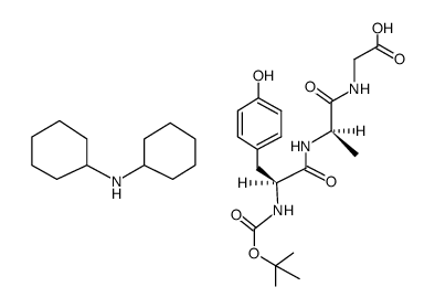 Boc-Tyr-D-Ala-Gly结构式